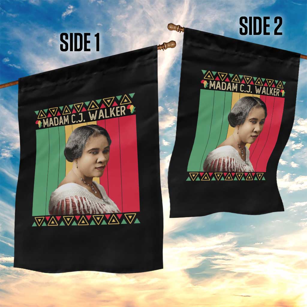 Madam CJ Walker Retro Sunset Garden Flag Strong Black Woman Leader TS12 Print Your Wear
