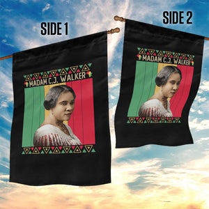 Madam CJ Walker Retro Sunset Garden Flag Strong Black Woman Leader TS12 Print Your Wear