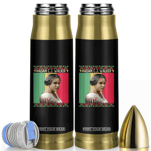 Madam CJ Walker Retro Sunset Bullet Tumbler Strong Black Woman Leader TS12 Black Print Your Wear