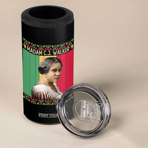 Madam CJ Walker Retro Sunset 4 in 1 Can Cooler Tumbler Strong Black Woman Leader TS12 Print Your Wear