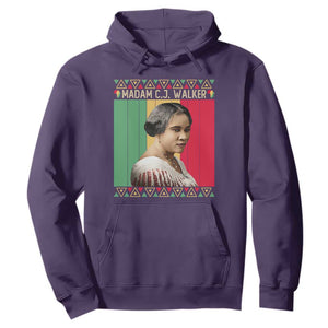 Madam CJ Walker Retro Sunset Hoodie Strong Black Woman Leader TS12 Purple Print Your Wear