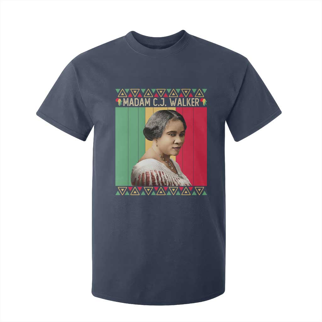 Madam CJ Walker Retro Sunset T Shirt For Kid Strong Black Woman Leader TS12 Navy Print Your Wear