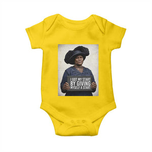 Madam CJ Walker Quote Baby Onesie I Got My Start By Giving Myself A Start TS12 Daisy Print Your Wear