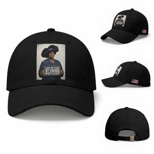 Madam CJ Walker Quote Baseball Cap I Got My Start By Giving Myself A Start TS12 Baseball Cap Universal Fit Black Print Your Wear