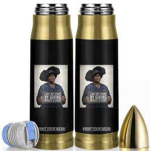 Madam CJ Walker Quote Bullet Tumbler I Got My Start By Giving Myself A Start TS12 Black Print Your Wear