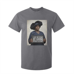 Madam CJ Walker Quote T Shirt For Kid I Got My Start By Giving Myself A Start TS12 Charcoal Print Your Wear