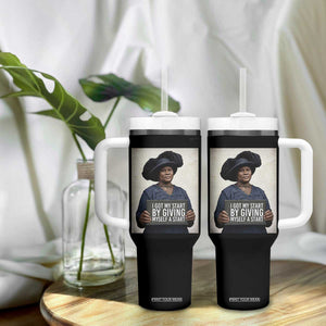 Madam CJ Walker Quote Tumbler With Handle I Got My Start By Giving Myself A Start TS12 Print Your Wear