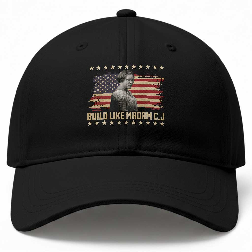 Build Like Madam CJ Walker Baseball Cap Black History Month Gift TS12 Print Your Wear