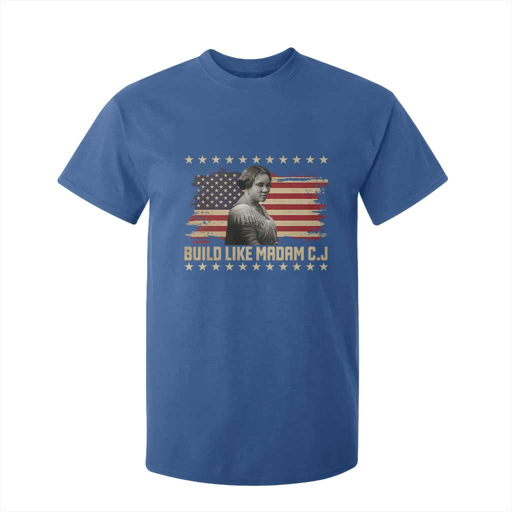 Build Like Madam CJ Walker T Shirt For Kid Black History Month Gift TS12 Royal Blue Print Your Wear