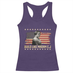 Build Like Madam CJ Walker Racerback Tank Top Black History Month Gift TS12 Purple Print Your Wear