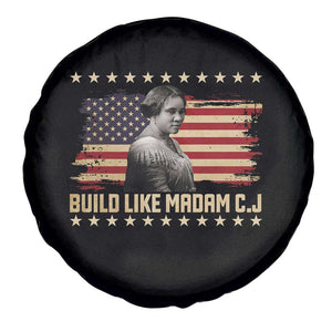 Build Like Madam CJ Walker Spare Tire Cover Black History Month Gift TS12 Print Your Wear