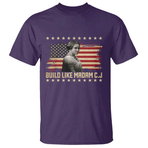 Build Like Madam CJ Walker T Shirt Black History Month Gift TS12 Purple Print Your Wear