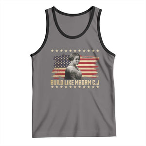 Build Like Madam CJ Walker Tank Top Black History Month Gift TS12 Deep Heather Black Print Your Wear