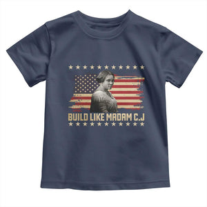 Build Like Madam CJ Walker Toddler T Shirt Black History Month Gift TS12 Navy Print Your Wear