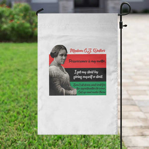 Madam CJ Walker Garden Flag Women Empowerment Inspirational Quote TS12 Print Your Wear