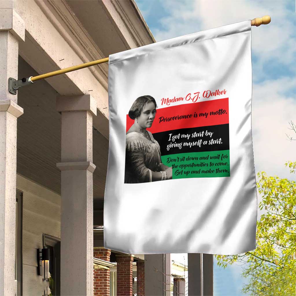Madam CJ Walker Garden Flag Women Empowerment Inspirational Quote TS12 Print Your Wear