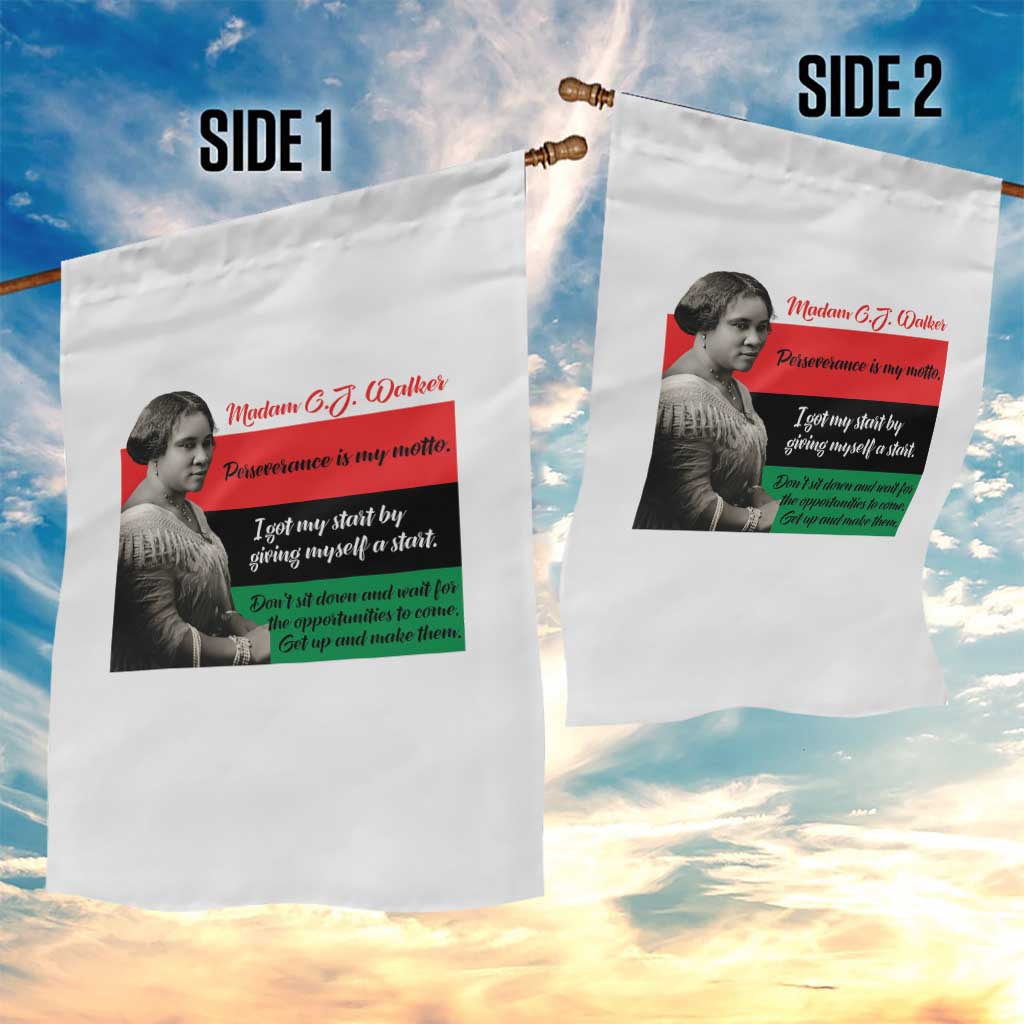 Madam CJ Walker Garden Flag Women Empowerment Inspirational Quote TS12 Print Your Wear