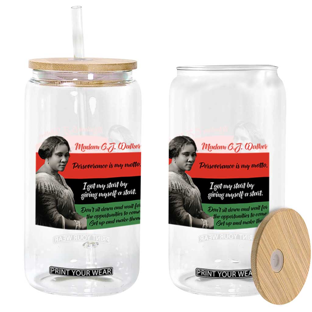 Madam CJ Walker Glass Can Women Empowerment Inspirational Quote TS12 Print Your Wear