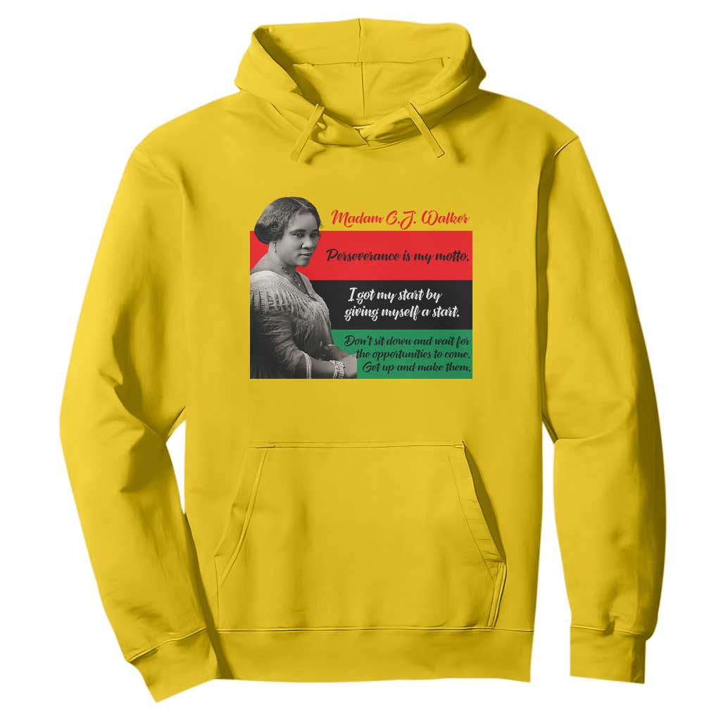 Madam CJ Walker Hoodie Women Empowerment Inspirational Quote TS12 Daisy Print Your Wear