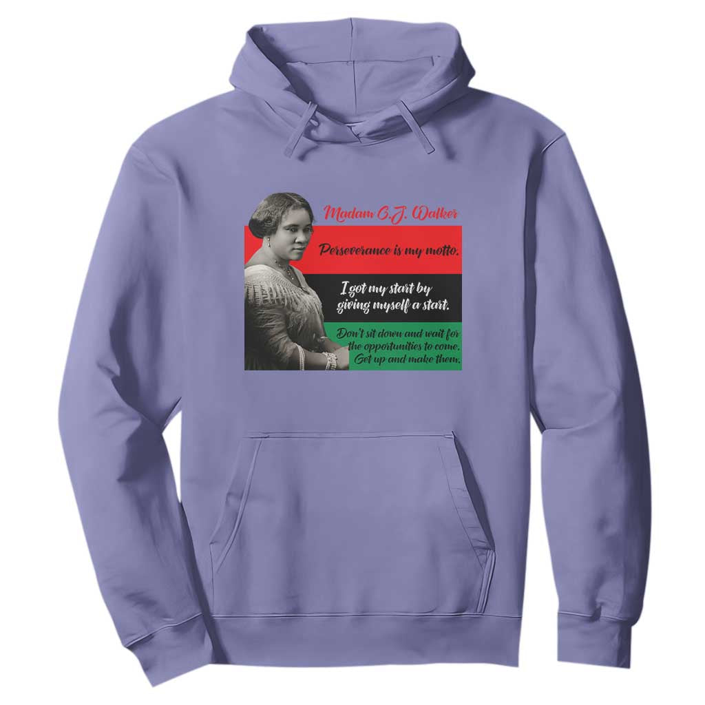 Madam CJ Walker Hoodie Women Empowerment Inspirational Quote TS12 Violet Print Your Wear