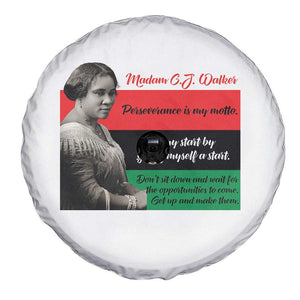 Madam CJ Walker Spare Tire Cover Women Empowerment Inspirational Quote TS12 Print Your Wear