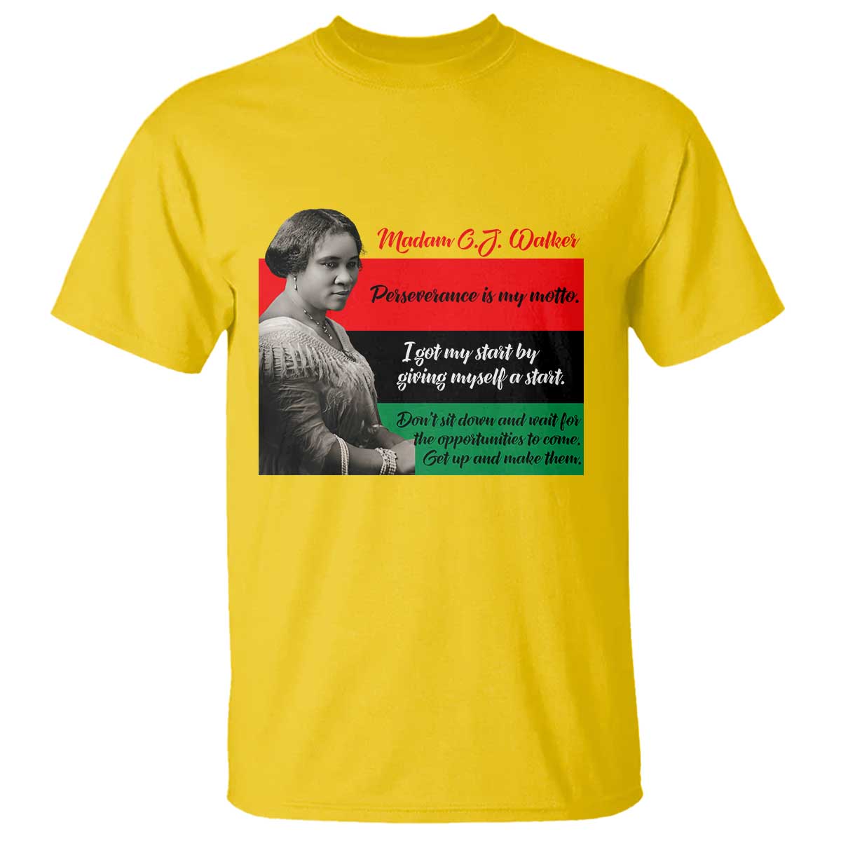 Madam CJ Walker T Shirt Women Empowerment Inspirational Quote TS12 Daisy Print Your Wear