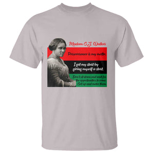 Madam CJ Walker T Shirt Women Empowerment Inspirational Quote TS12 Ice Gray Print Your Wear