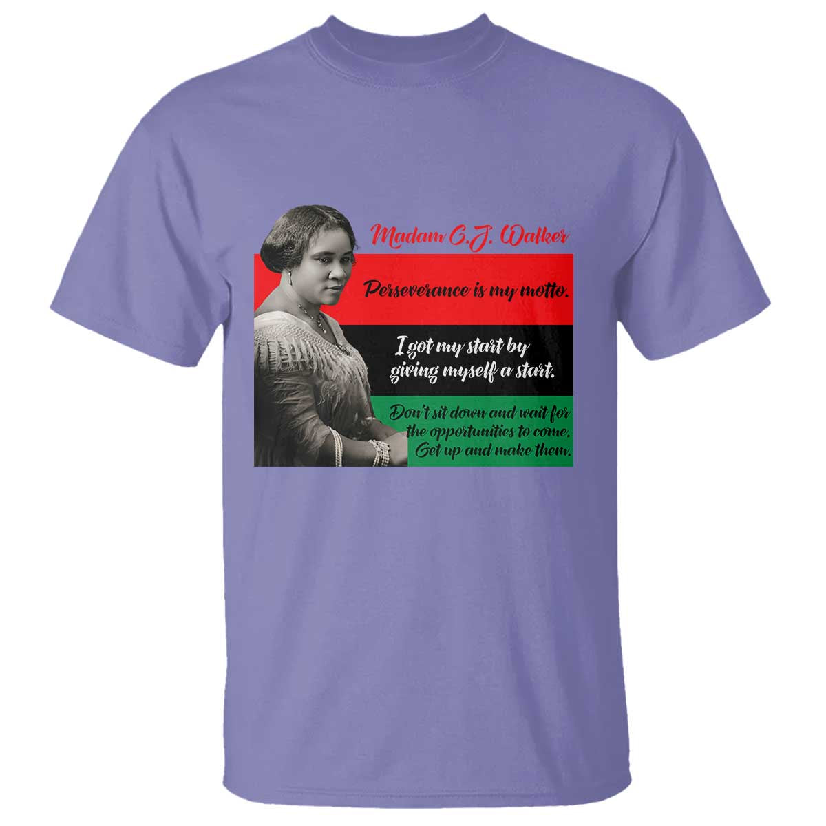 Madam CJ Walker T Shirt Women Empowerment Inspirational Quote TS12 Violet Print Your Wear