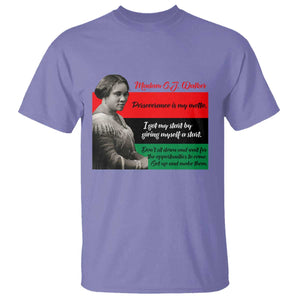 Madam CJ Walker T Shirt Women Empowerment Inspirational Quote TS12 Violet Print Your Wear