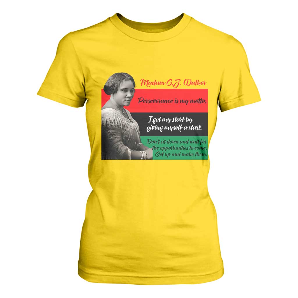 Madam CJ Walker T Shirt For Women Women Empowerment Inspirational Quote TS12 Daisy Print Your Wear