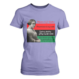 Madam CJ Walker T Shirt For Women Women Empowerment Inspirational Quote TS12 Violet Print Your Wear