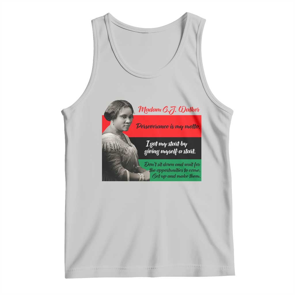 Madam CJ Walker Tank Top Women Empowerment Inspirational Quote TS12 Ash Print Your Wear