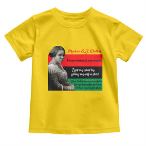 Madam CJ Walker Toddler T Shirt Women Empowerment Inspirational Quote TS12 Daisy Print Your Wear