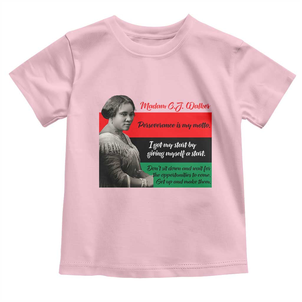 Madam CJ Walker Toddler T Shirt Women Empowerment Inspirational Quote TS12 Light Pink Print Your Wear
