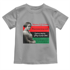 Madam CJ Walker Toddler T Shirt Women Empowerment Inspirational Quote TS12 Sport Gray Print Your Wear