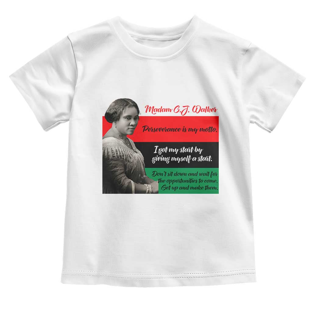 Madam CJ Walker Toddler T Shirt Women Empowerment Inspirational Quote TS12 White Print Your Wear