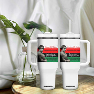 Madam CJ Walker Tumbler With Handle Women Empowerment Inspirational Quote TS12 Print Your Wear
