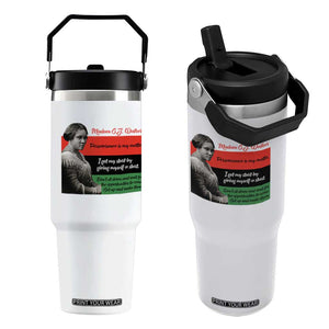 Madam CJ Walker Flip Straw Tumbler Women Empowerment Inspirational Quote TS12 One Size: 30 oz White Print Your Wear