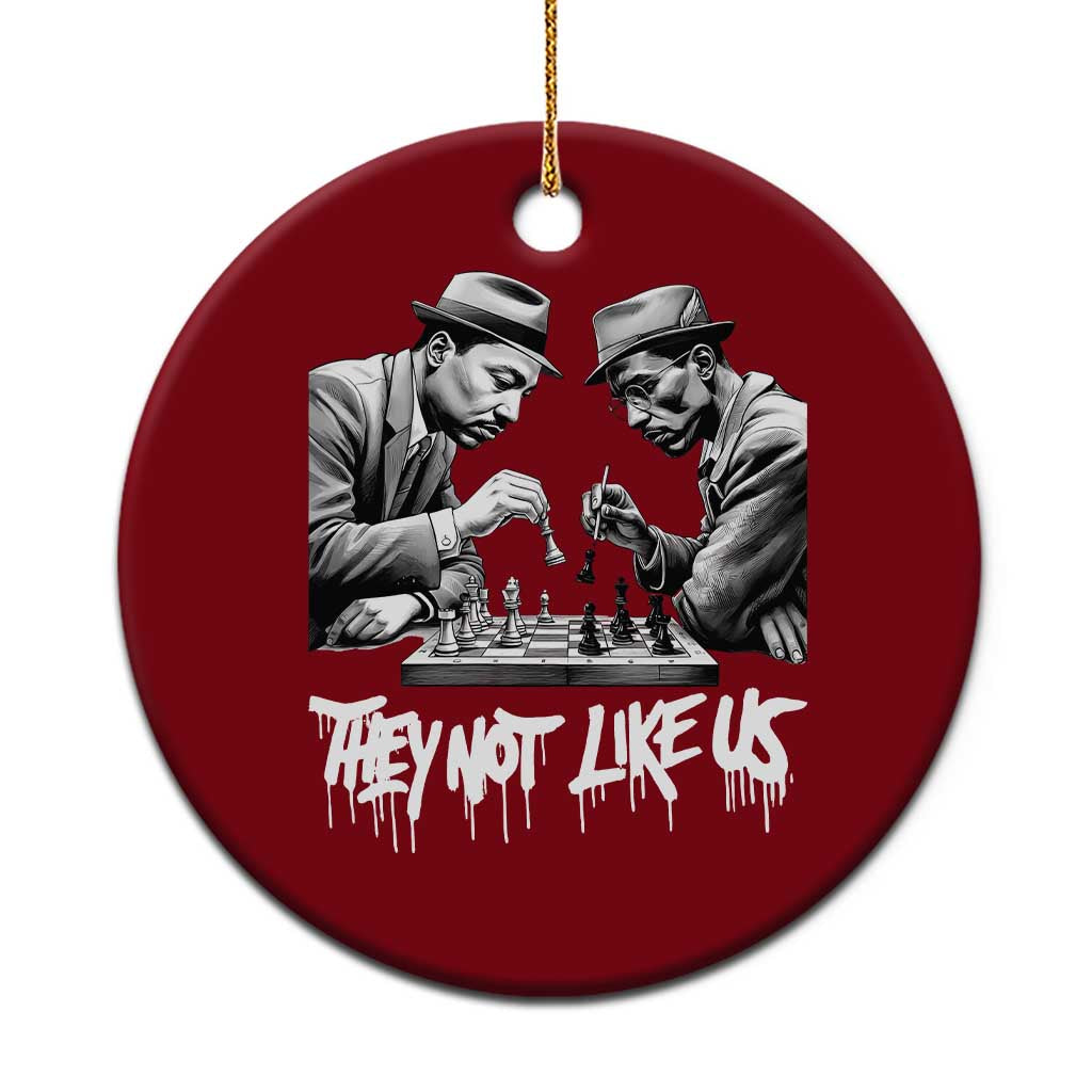 MLK And Malcolm X Ceramic Ornament They Not Like Us African American Heritage Gift TS12 1pc Red Print Your Wear