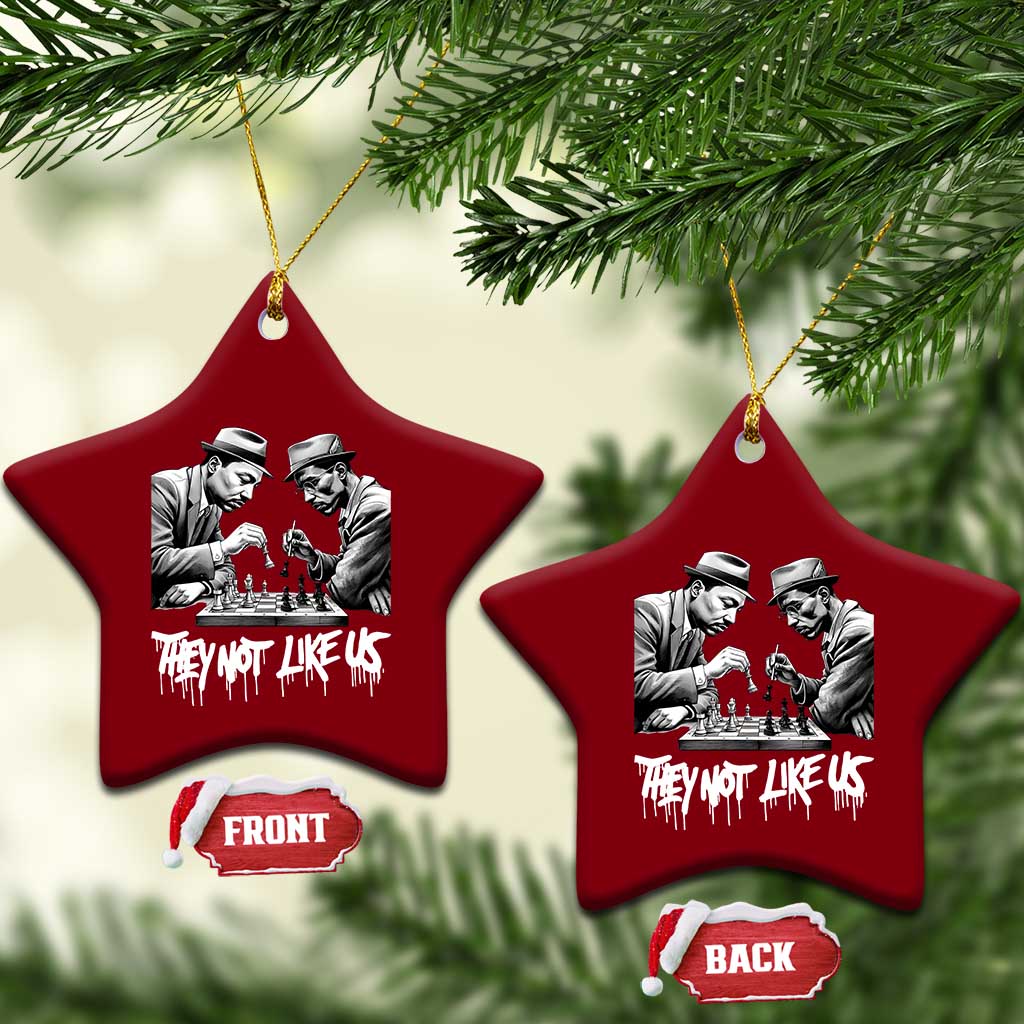 MLK And Malcolm X Ceramic Ornament They Not Like Us African American Heritage Gift TS12 Print Your Wear
