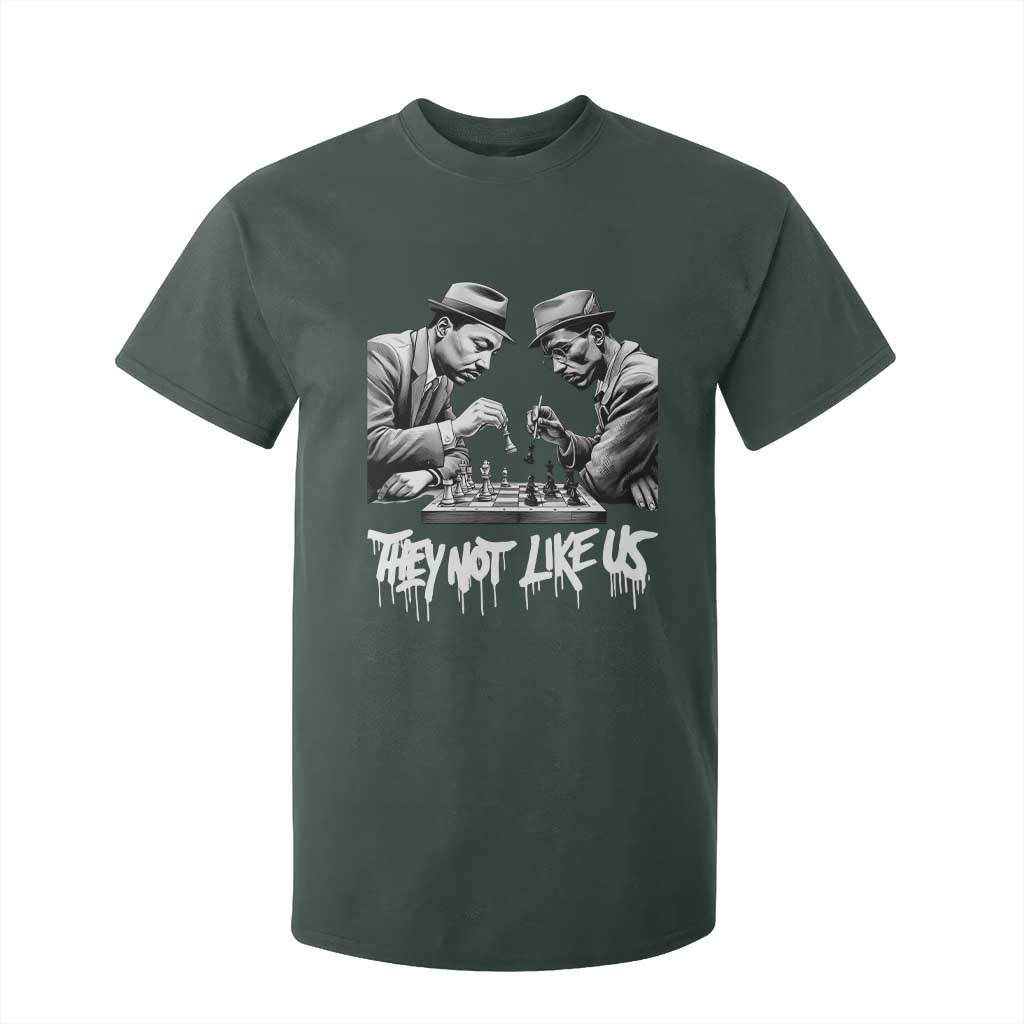 MLK And Malcolm X T Shirt For Kid They Not Like Us African American Heritage Gift TS12 Dark Forest Green Print Your Wear