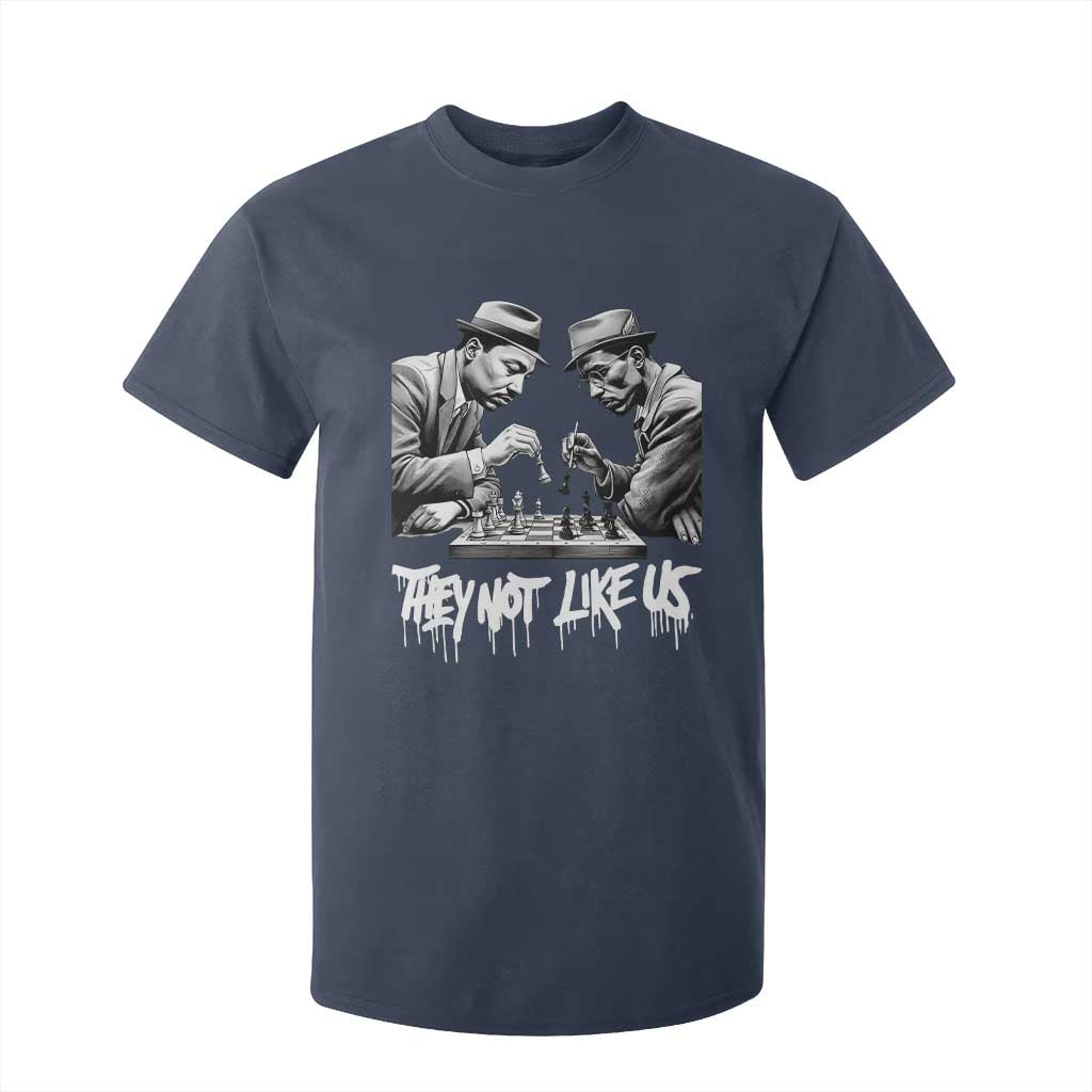 MLK And Malcolm X T Shirt For Kid They Not Like Us African American Heritage Gift TS12 Navy Print Your Wear