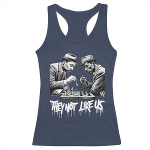 MLK And Malcolm X Racerback Tank Top They Not Like Us African American Heritage Gift TS12 Navy Print Your Wear