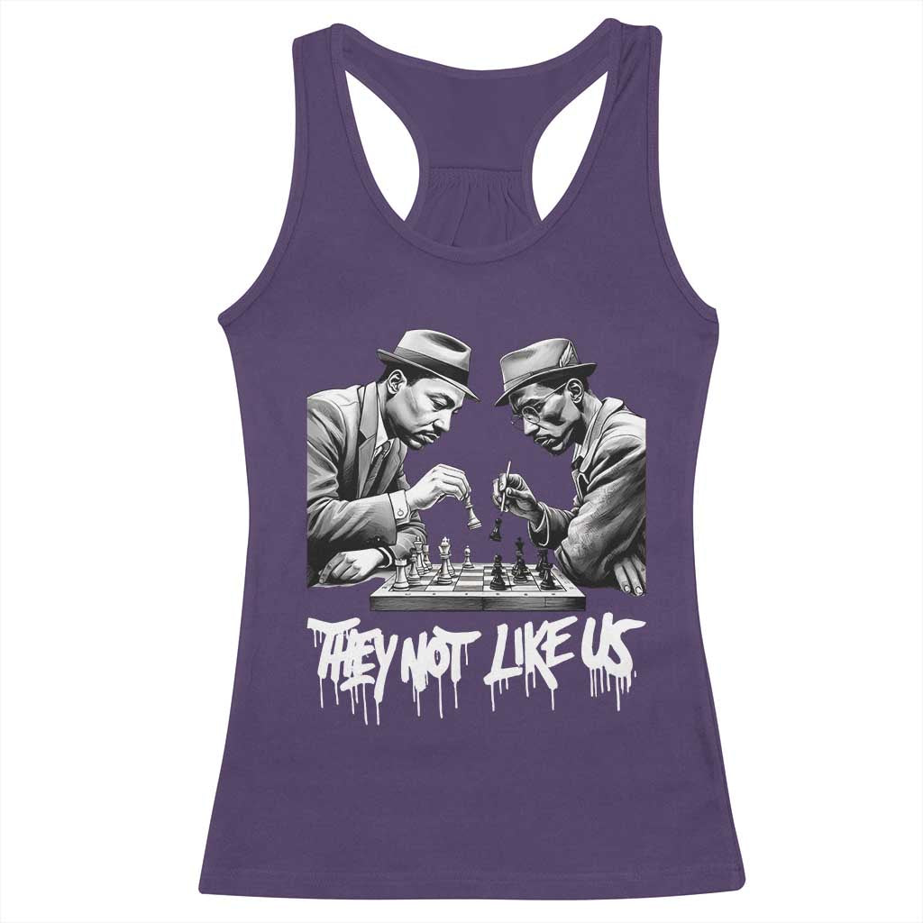 MLK And Malcolm X Racerback Tank Top They Not Like Us African American Heritage Gift TS12 Purple Print Your Wear