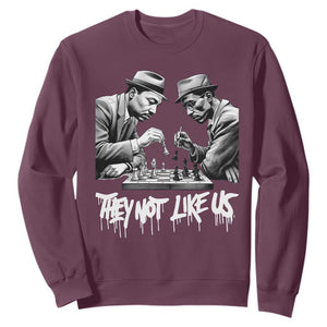 MLK And Malcolm X Sweatshirt They Not Like Us African American Heritage Gift TS12 Maroon Print Your Wear
