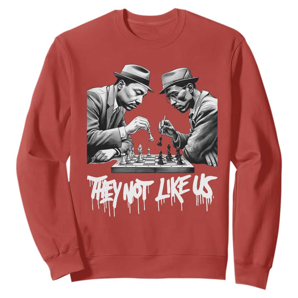MLK And Malcolm X Sweatshirt They Not Like Us African American Heritage Gift TS12 Red Print Your Wear