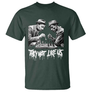 MLK And Malcolm X T Shirt They Not Like Us African American Heritage Gift TS12 Dark Forest Green Print Your Wear