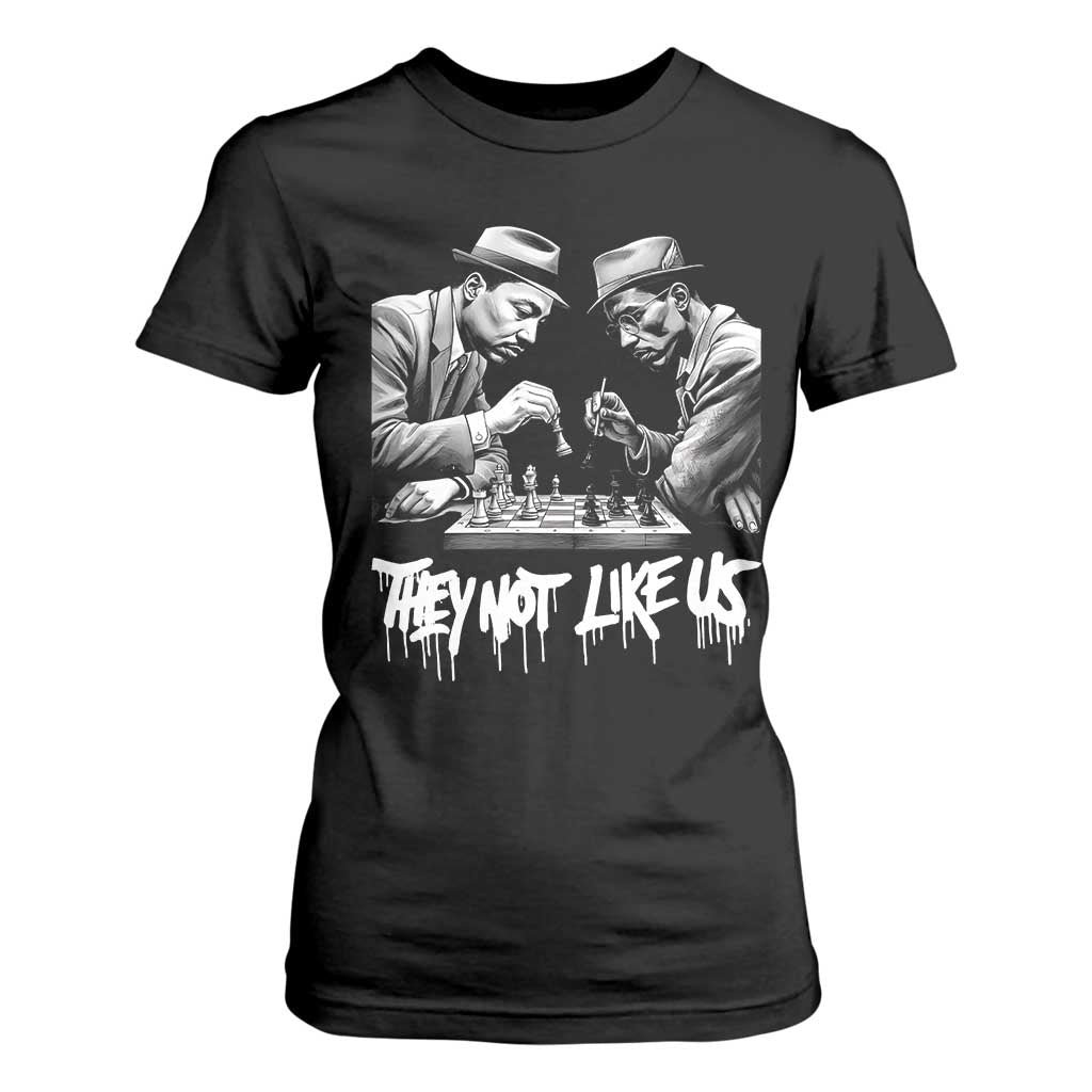 MLK And Malcolm X T Shirt For Women They Not Like Us African American Heritage Gift TS12 Black Print Your Wear
