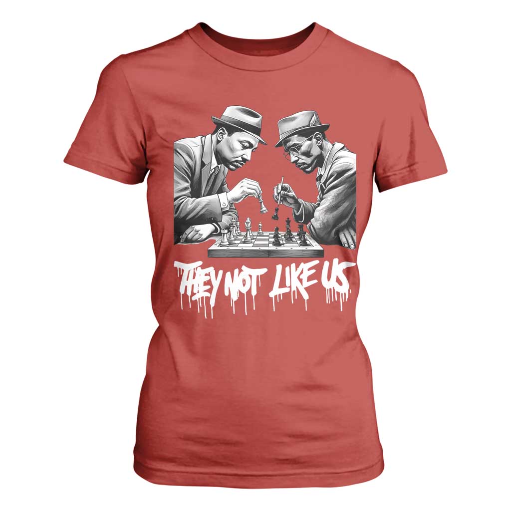 MLK And Malcolm X T Shirt For Women They Not Like Us African American Heritage Gift TS12 Red Print Your Wear