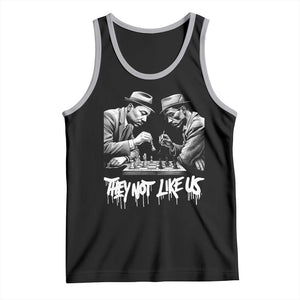 MLK And Malcolm X Tank Top They Not Like Us African American Heritage Gift TS12 Black Athletic Heather Print Your Wear